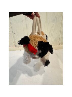 Toby NYC Calico Cat Plush Purse Small White Brown